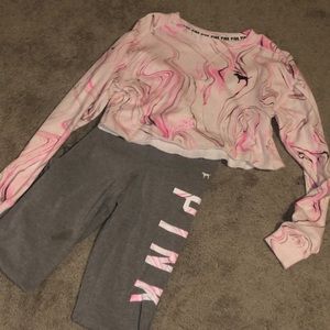 Pink n grey set super cute on
